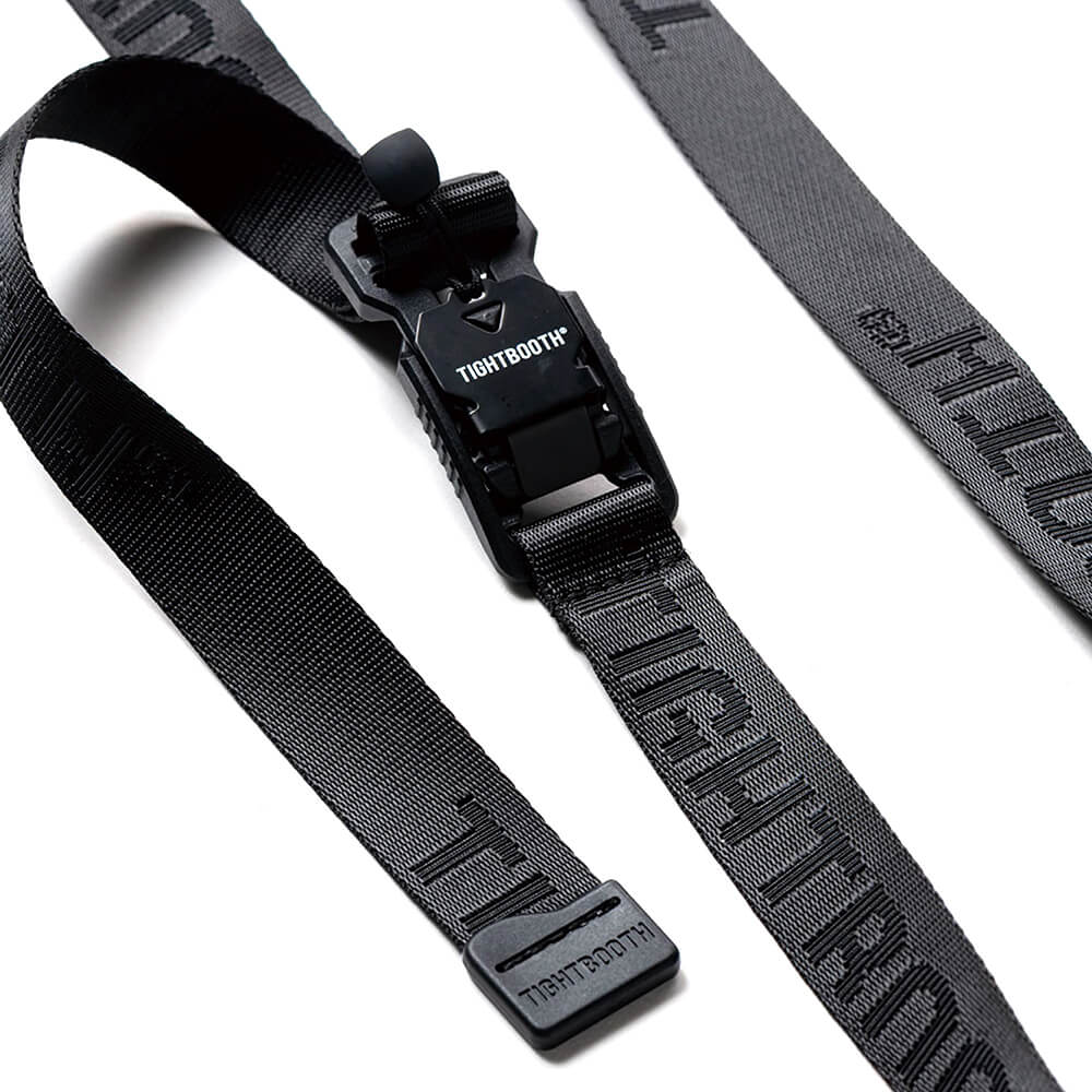 TIGHTBOOTH（TBPR）BELT タイトブース ベルト JACQUARD LOGO BELT BLACK スケートボード スケボー　5