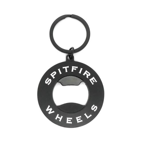SPITFIRE KEYHOLDER スピットファイヤー キーホルダー CLASSIC SWIRL BOTTLE OPENER KEYCHAIN BLACK/WHITE スケートボード スケボー 4