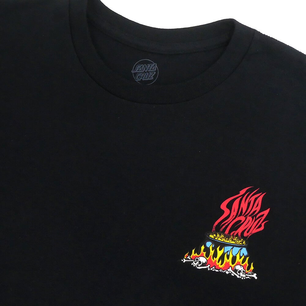 SANTA CRUZ T-SHIRT サンタクルーズ Tシャツ SALBA VOODOO FRAME BLACK スケートボード スケボー 2