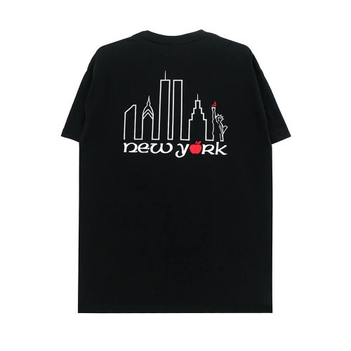 THEORIES T-SHIRT セオリーズ Tシャツ BIG APPLE BLACK スケートボード スケボー 