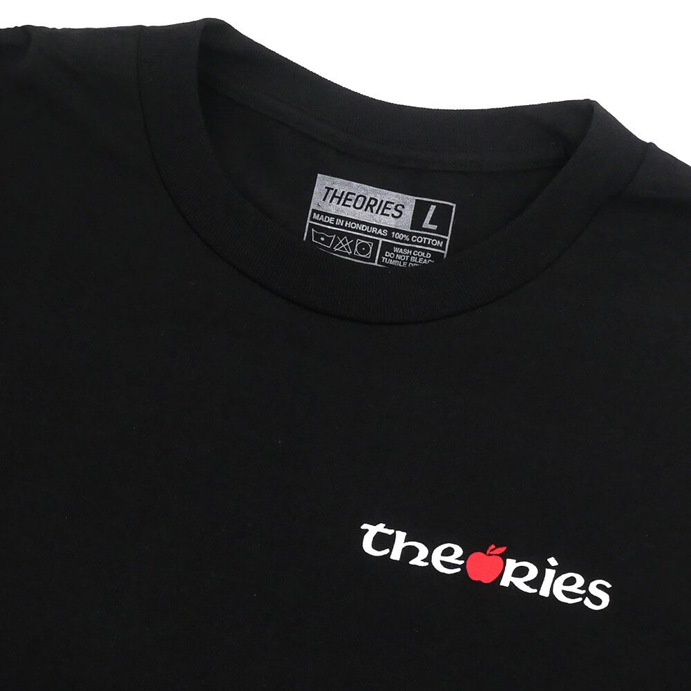 THEORIES T-SHIRT セオリーズ Tシャツ BIG APPLE BLACK スケートボード スケボー 2