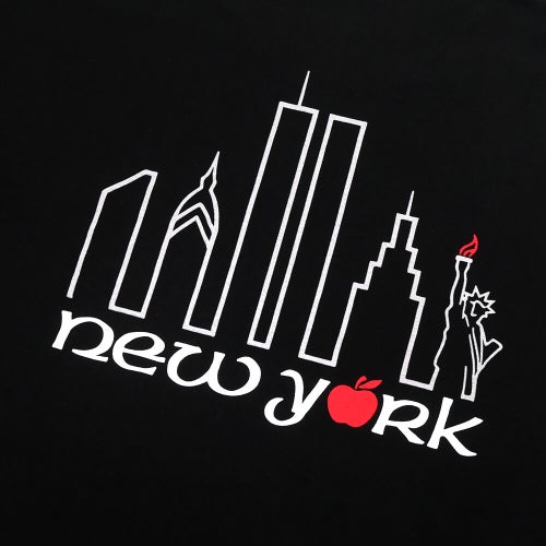 THEORIES T-SHIRT セオリーズ Tシャツ BIG APPLE BLACK スケートボード スケボー 3