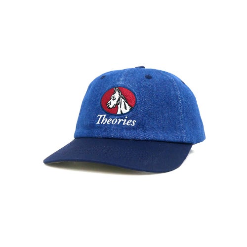 THEORIES CAP セオリーズ キャップ CHAMP STRAPBACK DENIM BLUE スケートボード スケボー 