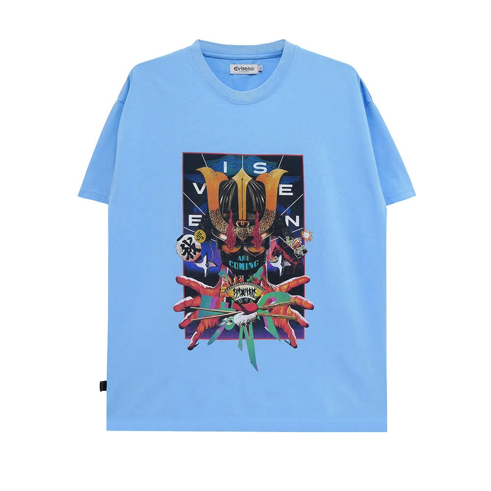 EVISEN T-SHIRT エビセン Tシャツ COMING BLUE スケートボード スケボー 