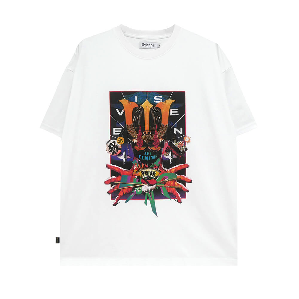 EVISEN T-SHIRT エビセン Tシャツ COMING WHITE スケートボード スケボー 
