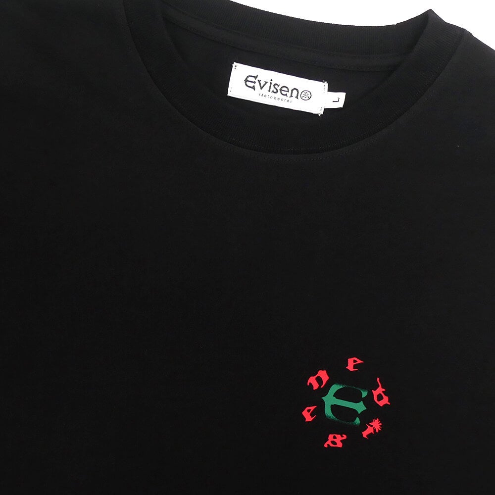EVISEN T-SHIRT エビセン Tシャツ 18 SUSHI BLACK スケートボード スケボー 2