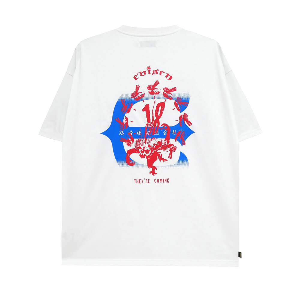 EVISEN T-SHIRT エビセン Tシャツ 18 SUSHI WHITE スケートボード スケボー 
