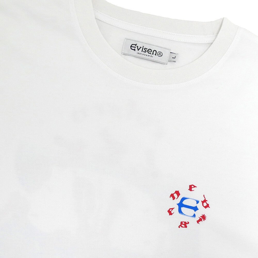 EVISEN T-SHIRT エビセン Tシャツ 18 SUSHI WHITE スケートボード スケボー 2