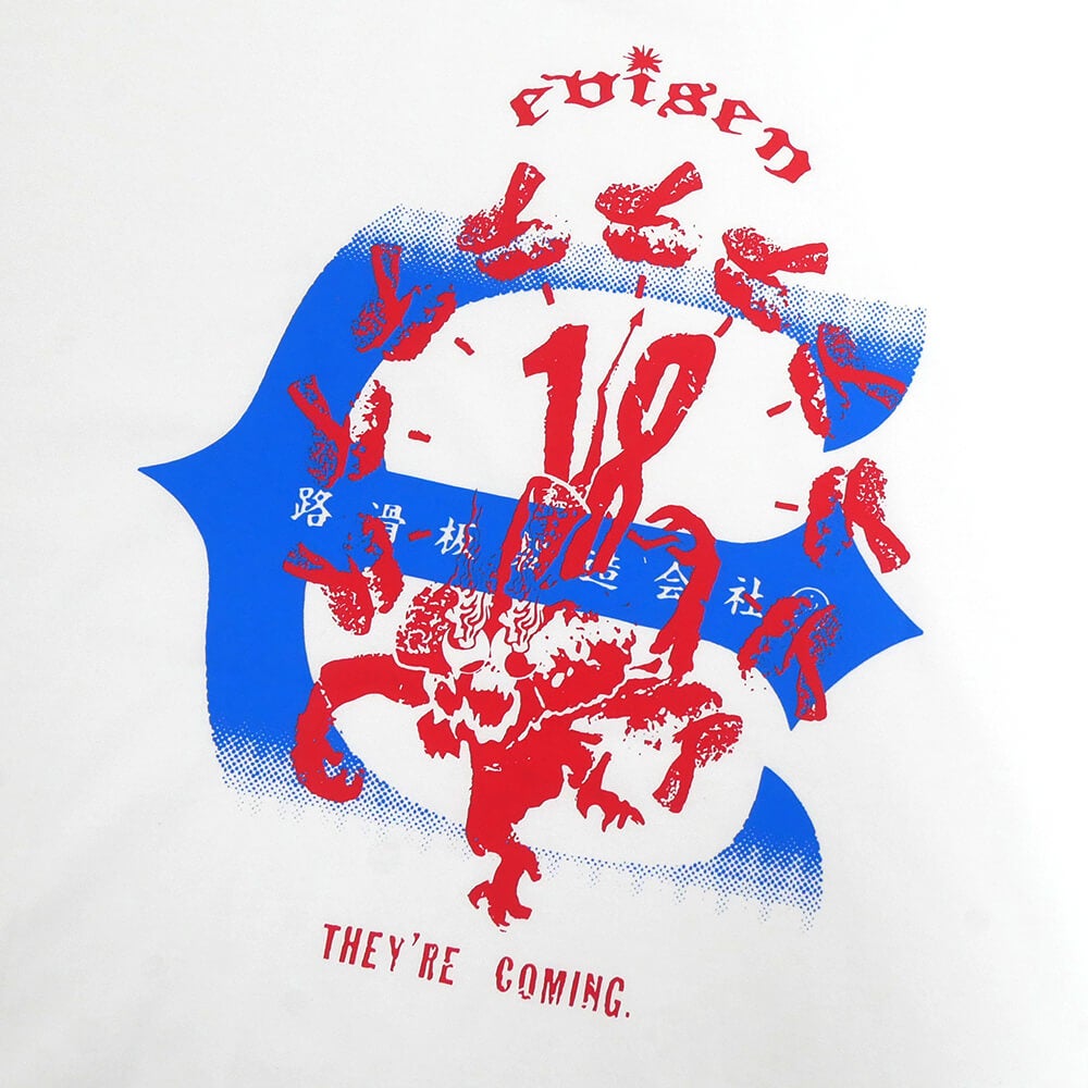 EVISEN T-SHIRT エビセン Tシャツ 18 SUSHI WHITE スケートボード スケボー 3