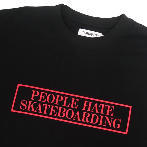 TIGHTBOOTH（TBPR）T-SHIRT タイトブース Tシャツ PEOPLE HATE SKATE BLACK スケートボード スケボー 1