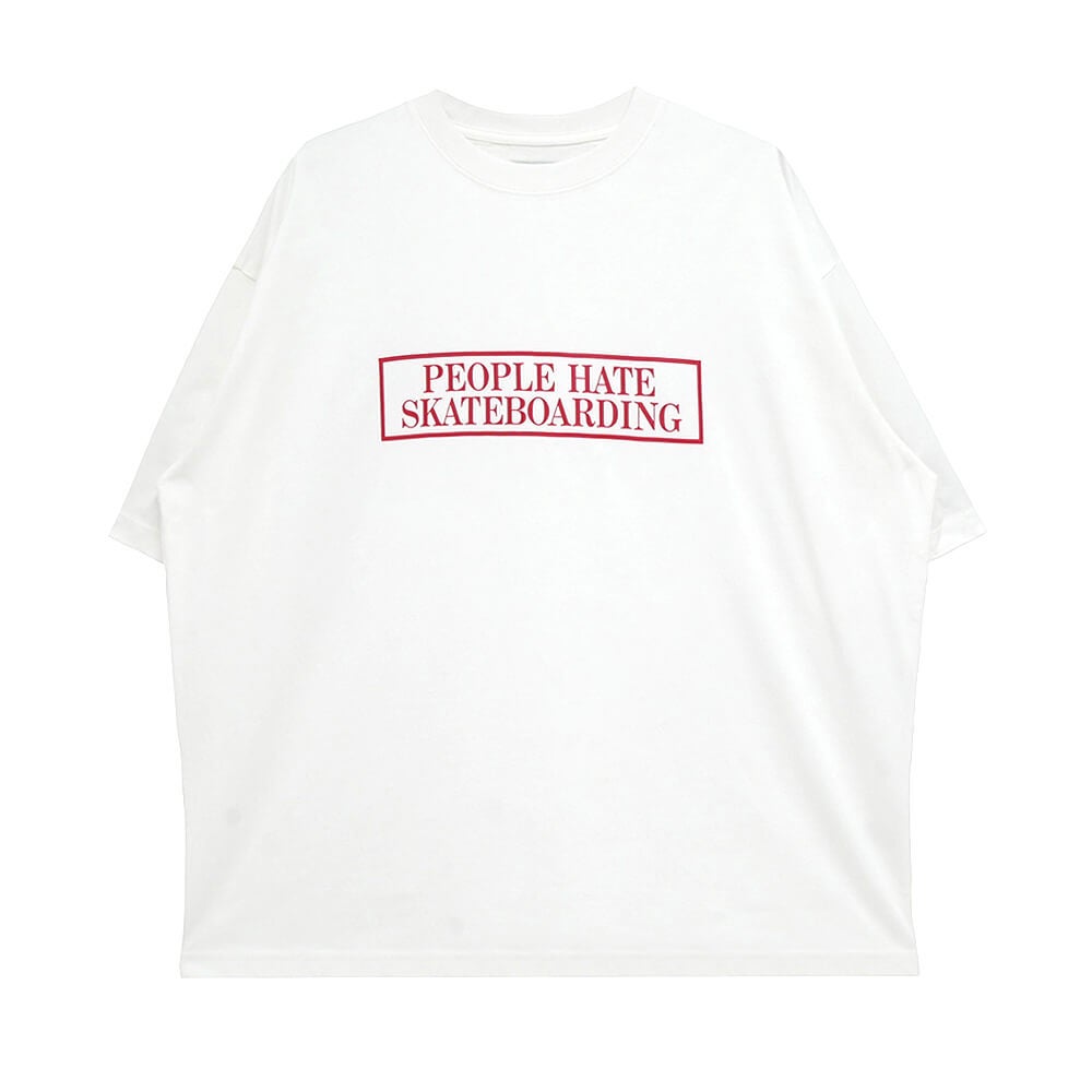 TIGHTBOOTH（TBPR）T-SHIRT タイトブース Tシャツ PEOPLE HATE SKATE WHITE スケートボード スケボー 