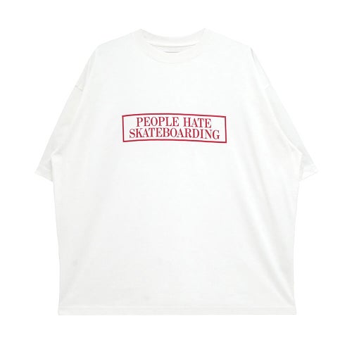 TIGHTBOOTH（TBPR）T-SHIRT タイトブース Tシャツ PEOPLE HATE SKATE WHITE スケートボード スケボー 