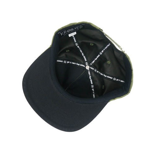 KROOKED CAP クルキッド キャップ SKULLS SNAPBACK OLIVE スケートボード スケボー 3
