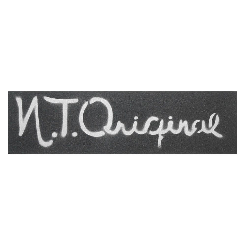 N.T.ORIGINAL DECKTAPE エヌティーオリジナル デッキテープ BIG LOGO STENCIL GRIPTAPE（9inch x 33inch）SILVER スケートボード スケボー 1