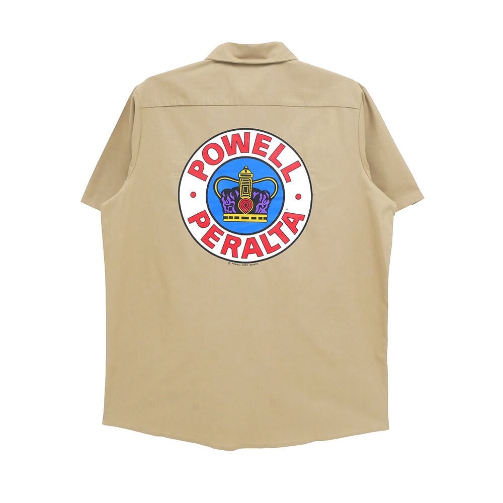 POWELL PERALTA SHORT SLEEVE SHIRTS パウエルペラルタ 半袖シャツ SUPREME WORK KHAKI スケートボード スケボー 