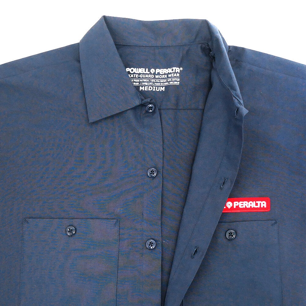 POWELL PERALTA SHORT SLEEVE SHIRTS パウエルペラルタ 半袖シャツ WINGED RIPPER WORK NAVY スケートボード スケボー 4