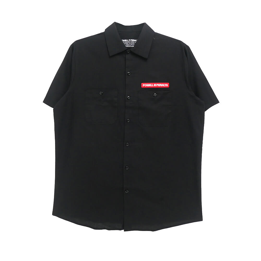 POWELL PERALTA SHORT SLEEVE SHIRTS パウエルペラルタ 半袖シャツ RIPPER WORK BLACK スケートボード スケボー 1