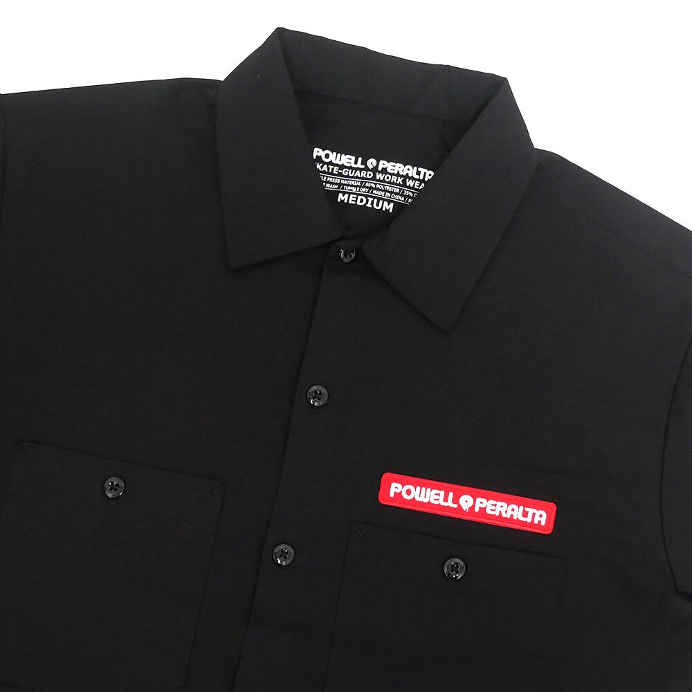POWELL PERALTA SHORT SLEEVE SHIRTS パウエルペラルタ 半袖シャツ RIPPER WORK BLACK スケートボード スケボー 2