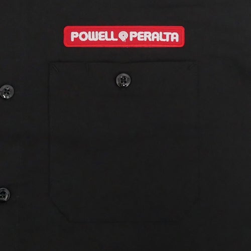 POWELL PERALTA SHORT SLEEVE SHIRTS パウエルペラルタ 半袖シャツ RIPPER WORK BLACK スケートボード スケボー 3