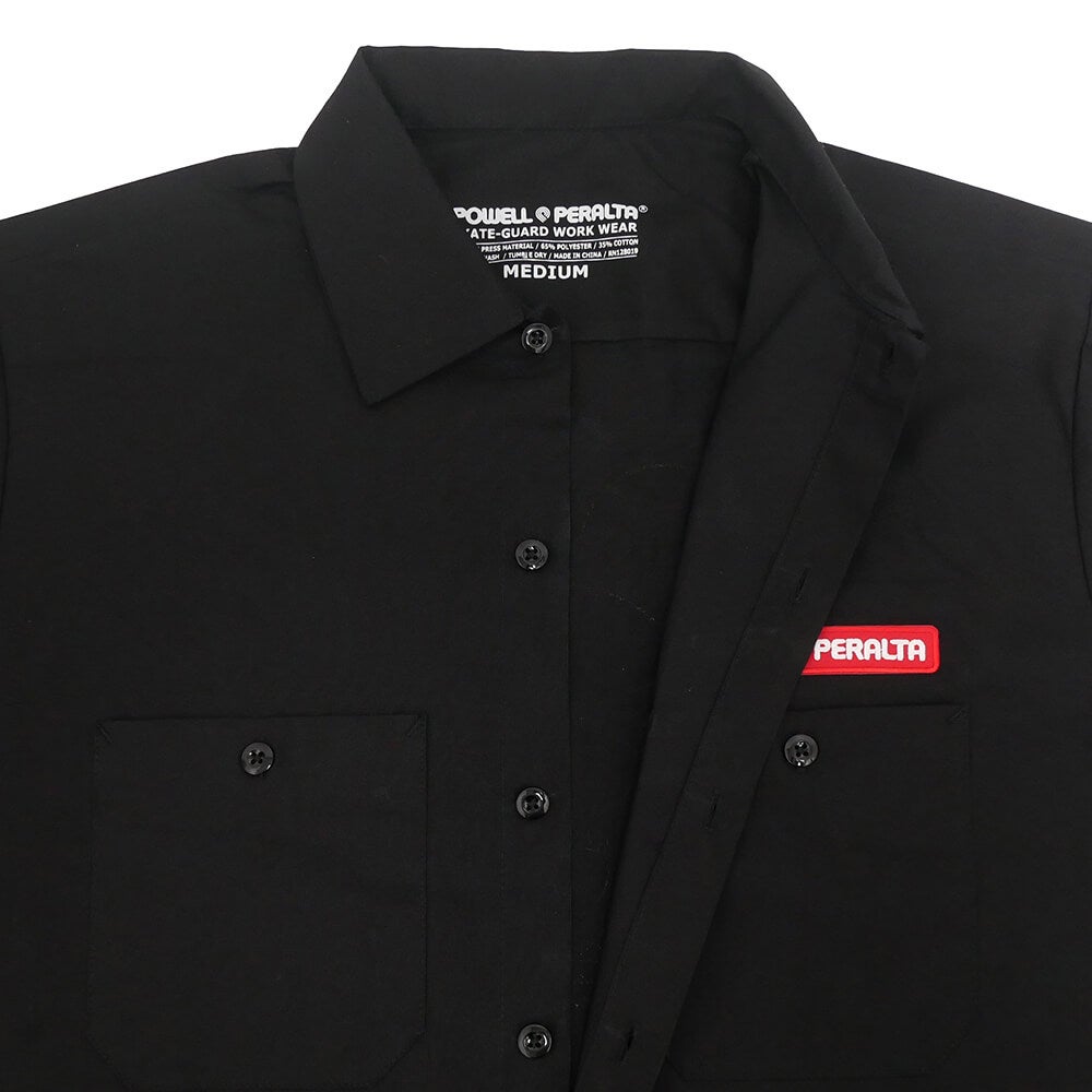 POWELL PERALTA SHORT SLEEVE SHIRTS パウエルペラルタ 半袖シャツ RIPPER WORK BLACK スケートボード スケボー 4
