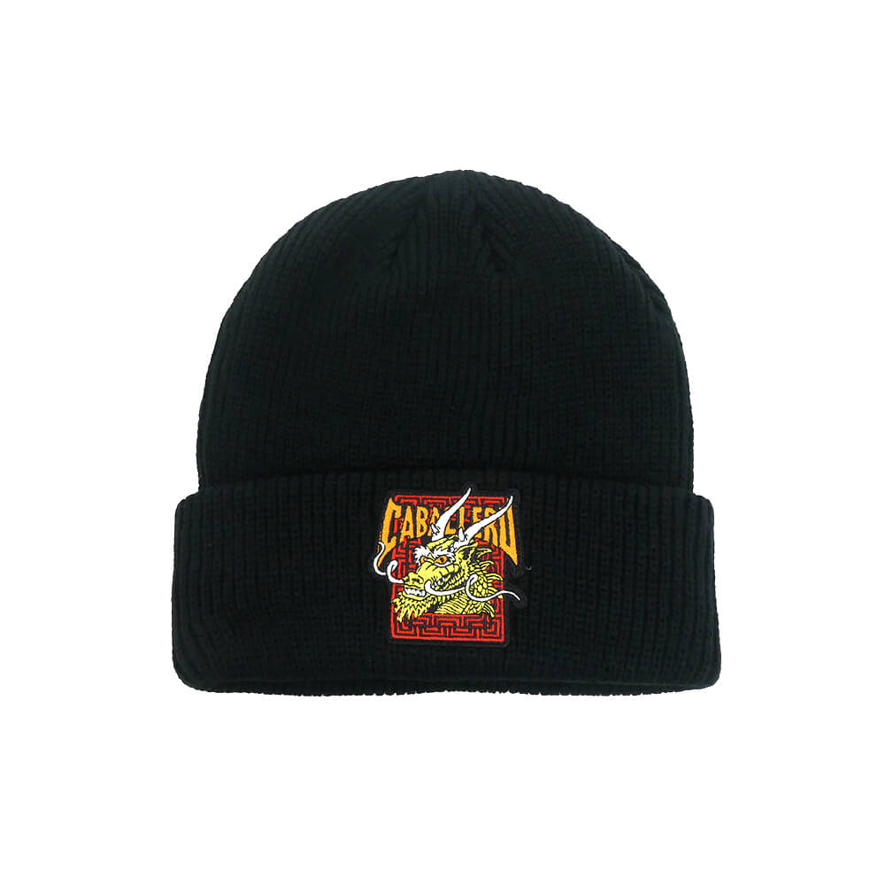 POWELL PERALTA KNITCAP パウエルペラルタ ニットキャップ CABALLERO STREET DRAGON BEANIE BLACK スケートボード スケボー 