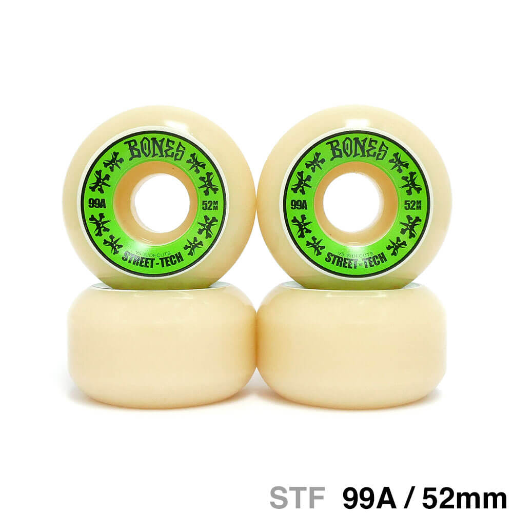 スケートボード BONES STF 99A 54mm V4 WIDE BONES WHEEL ボーンズ ウィール STF 103A V4（WIDE）53mm スケート