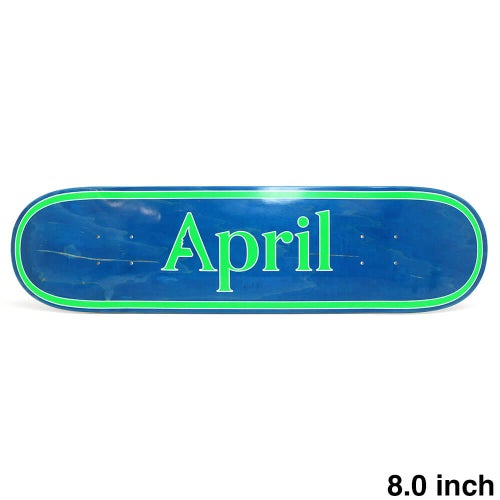 APRIL DECK エイプリル デッキ TEAM OG LOGO BLUE GREEN 8.0 スケートボード スケボー 1