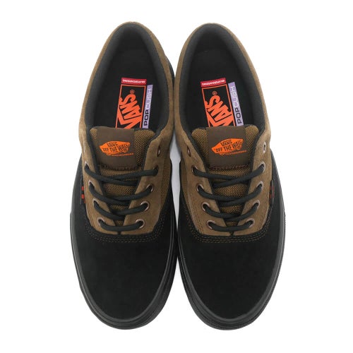 VANS SHOES バンズ シューズ スニーカー SKATE ERA WAFFLECUP BLACK/BROWN（US企画） スケートボード スケボー 2