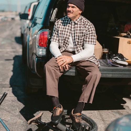 VANS SHOES バンズ シューズ スニーカー SKATE ERA WAFFLECUP BLACK/BROWN（US企画） スケートボード スケボー 10