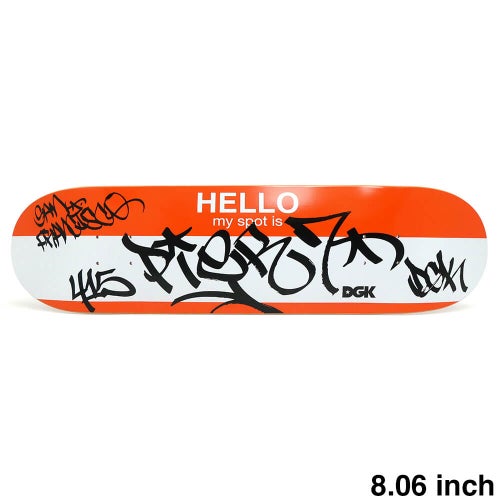 DGK DECK ディージーケー デッキ TEAM HELLO MY SPOT IS PIER 7 8.06 スケートボード スケボー 1