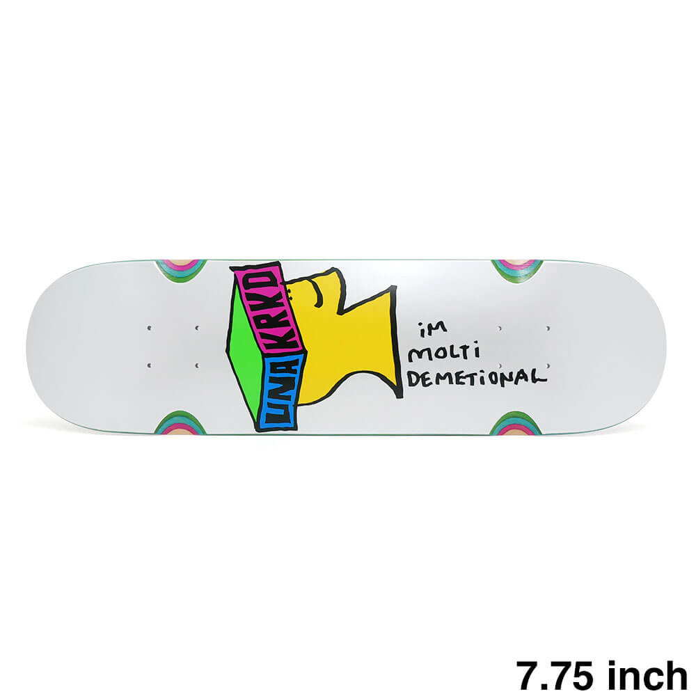 KROOKED DECK クルキッド デッキ UNA FARRAR MOLTI DEMETIONAL 7.75 WHELL WELLS スケートボード スケボー　1