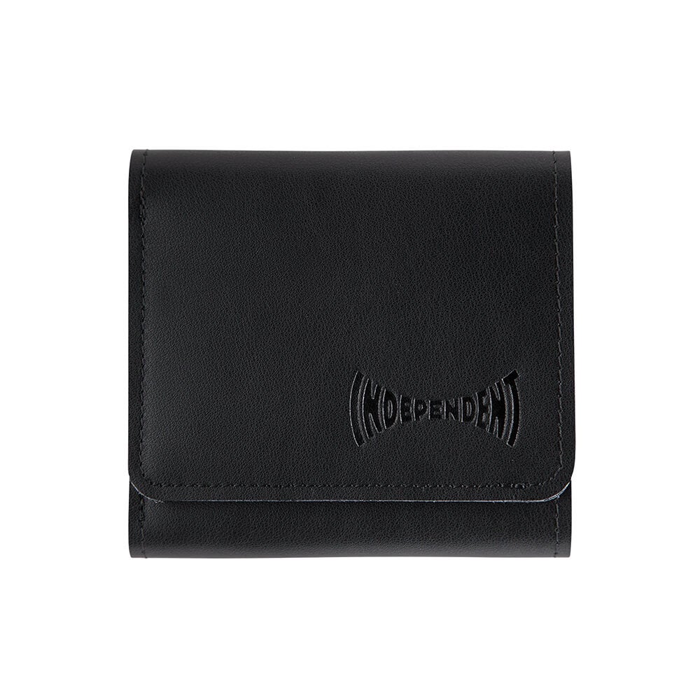 INDEPENDENT WALLET インディペンデント サイフ SPAN LEATHER WALLET BLACK スケートボード スケボー 1