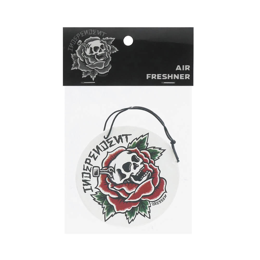 INDEPENDENT AIR FRESHENER インディペンデント エアフレッシュナー DRESSEN SKULL ROSE AIR FRESHENER WHITE スケートボード スケボー 1