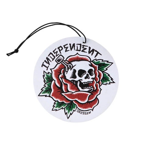 INDEPENDENT AIR FRESHENER インディペンデント エアフレッシュナー DRESSEN SKULL ROSE AIR FRESHENER WHITE スケートボード スケボー 2