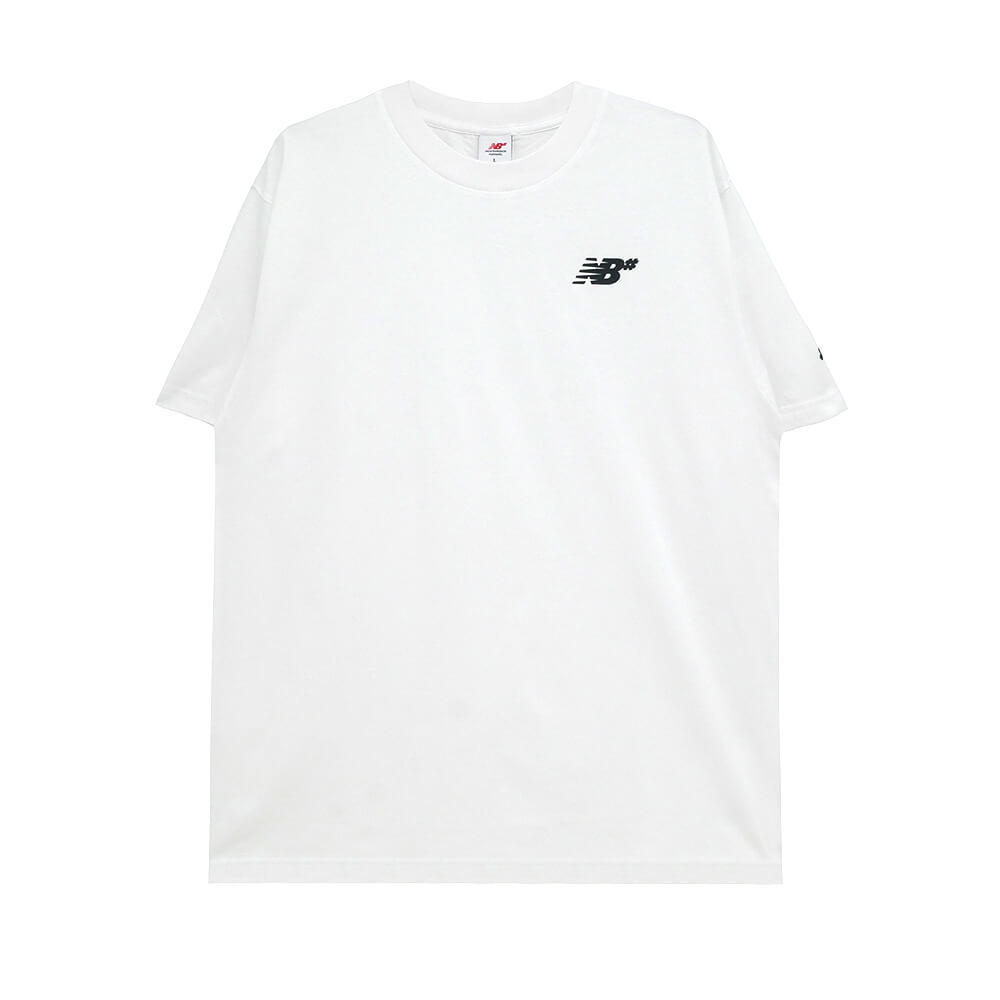 NEW BALANCE NUMERIC T-SHIRT ニューバランス ヌメリック Tシャツ SMALL LOGO WHITE スケートボード スケボー 
