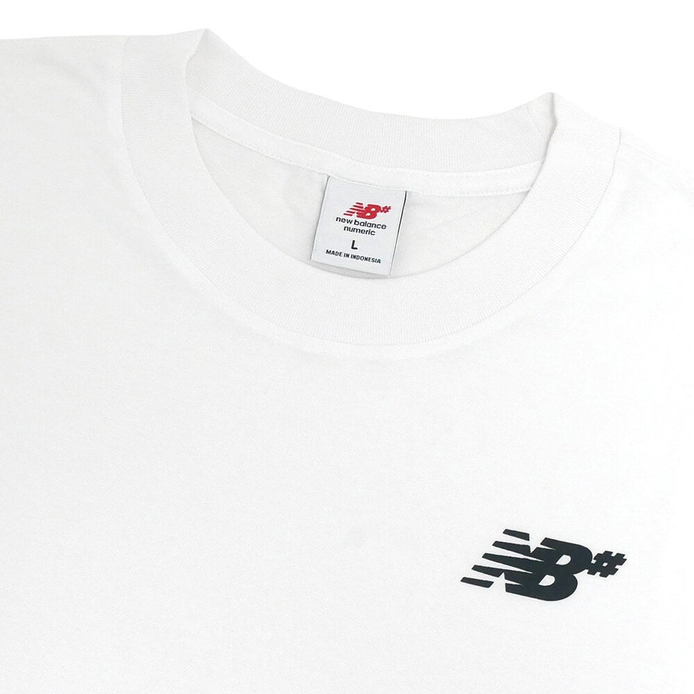 NEW BALANCE NUMERIC T-SHIRT ニューバランス ヌメリック Tシャツ SMALL LOGO WHITE スケートボード スケボー 1