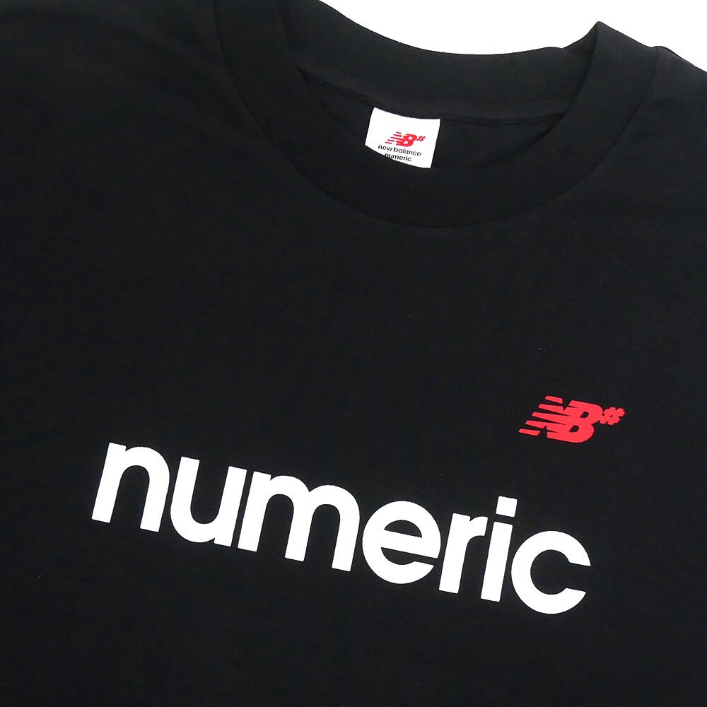 NEW BALANCE NUMERIC T-SHIRT ニューバランス ヌメリック Tシャツ LINEAR LOGO BLACK スケートボード スケボー 1