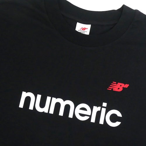 NEW BALANCE NUMERIC T-SHIRT ニューバランス ヌメリック Tシャツ LINEAR LOGO BLACK スケートボード スケボー 1
