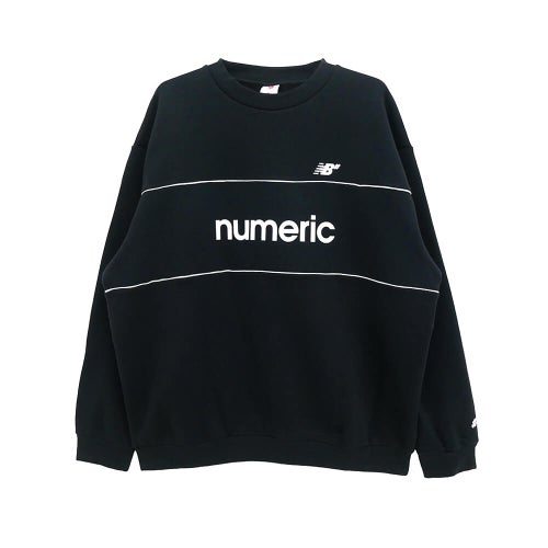NEW BALANCE NUMERIC CREW SWEAT ニューバランス ヌメリック トレーナー TEAM CREW BLACK スケートボード スケボー 