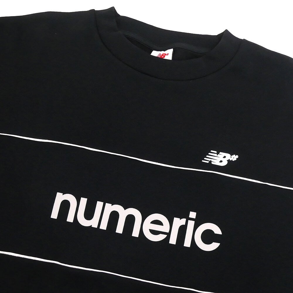 NEW BALANCE NUMERIC CREW SWEAT ニューバランス ヌメリック トレーナー TEAM CREW BLACK スケートボード スケボー 1