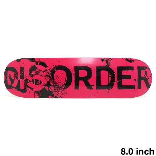 DISORDER DECK ディスオーダー デッキ TEAM STAMPED PINK 8.0 スケートボード スケボー 1