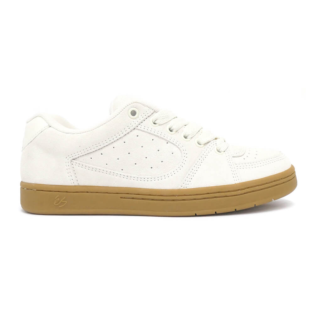 ES SHOES エス シューズ スニーカー アクセル ACCEL WHITE/GUM スケートボード スケボー　4