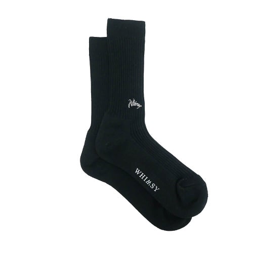 WHIMSY SOCKS ウィムジー ソックス 靴下 EMJAY BLACK スケートボード スケボー 3