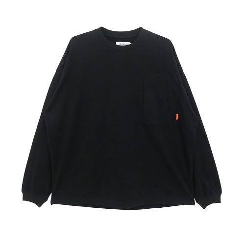  TIGHTBOOTH（TBPR） LONG SLEEVE タイトブース ロングスリーブTシャツ LABEL LOGO BLACK スケートボード スケボー 1