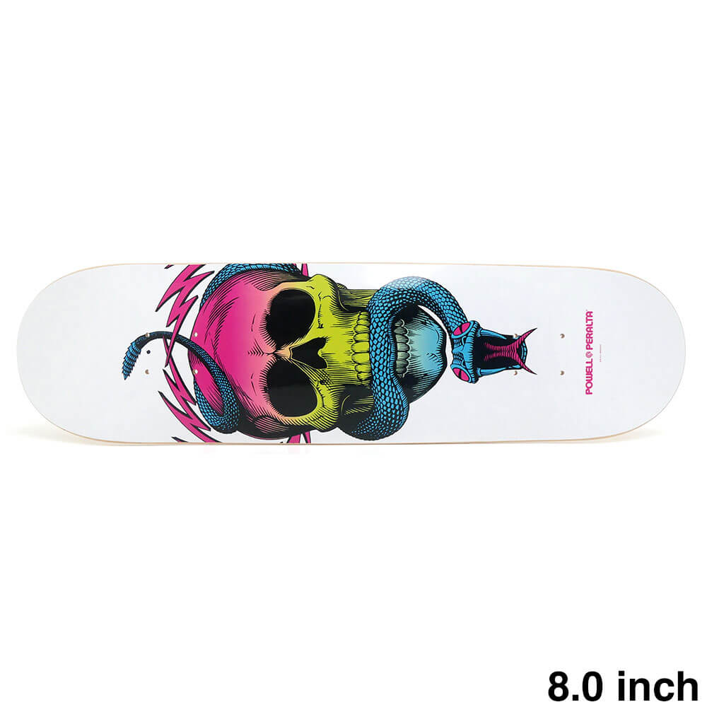 POWELL PERALTA DECK パウエルペラルタ デッキ TEAM MCGILL SKULL & SNAKE LIME FADE/WHITE 8.0 スケートボード スケボー 1