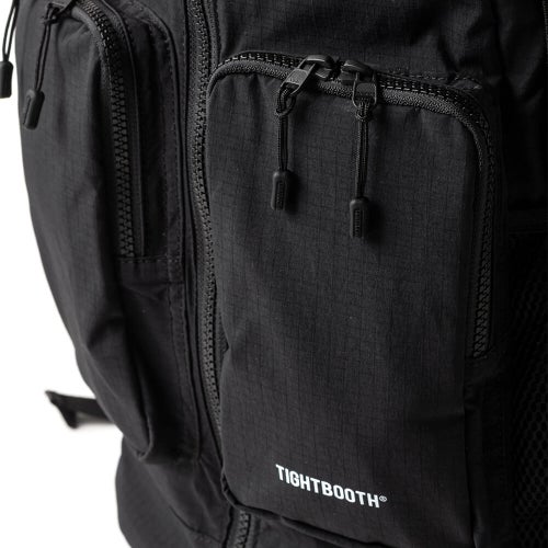 TIGHTBOOTH（TBPR）BACKPACK タイトブース バックパック リュック DOUBLE POCKET RIPSTOP BACKPACK BLACK スケートボード スケボー　10