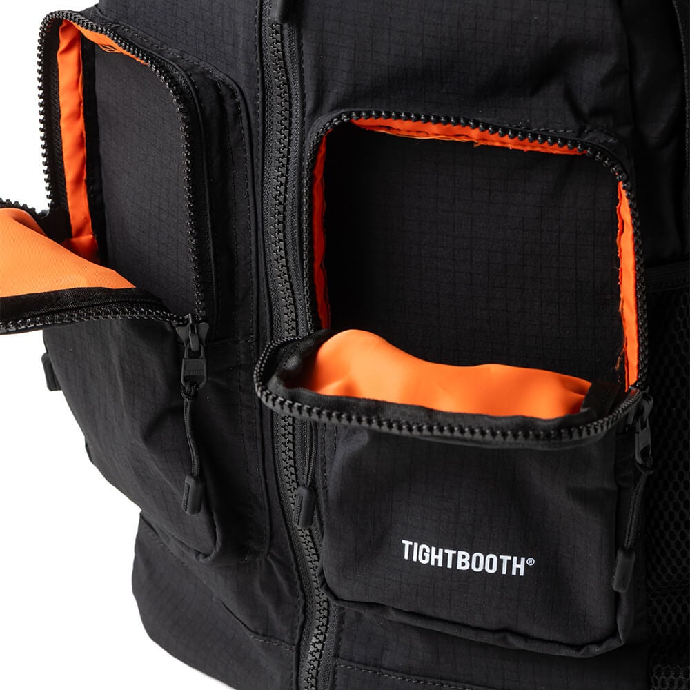 TIGHTBOOTH（TBPR）BACKPACK タイトブース バックパック リュック DOUBLE POCKET RIPSTOP BACKPACK BLACK スケートボード スケボー　11