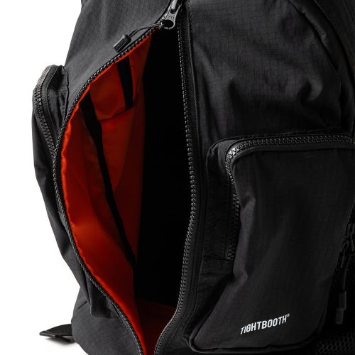 TIGHTBOOTH（TBPR）BACKPACK タイトブース バックパック リュック DOUBLE POCKET RIPSTOP BACKPACK BLACK スケートボード スケボー　12