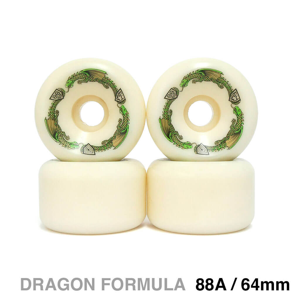 POWELL PERALTA WHEEL パウエルペラルタ ウィール DRAGON FORMULA（DF）88A BOM DRAGONS 64mm x 40mm スケートボード スケボー 1