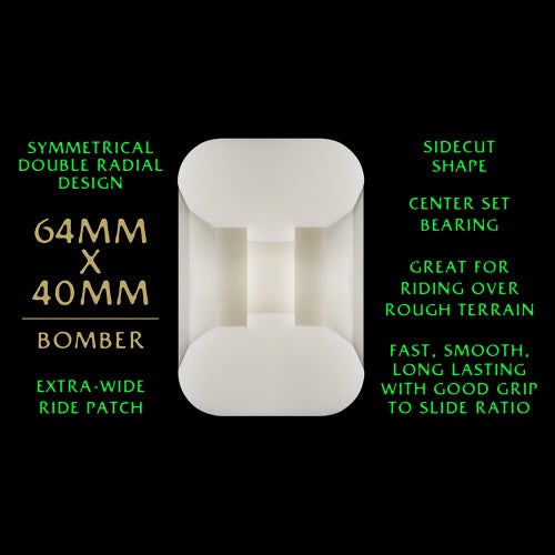 POWELL PERALTA WHEEL パウエルペラルタ ウィール DRAGON FORMULA（DF）88A BOM DRAGONS 64mm x 40mm スケートボード スケボー 3